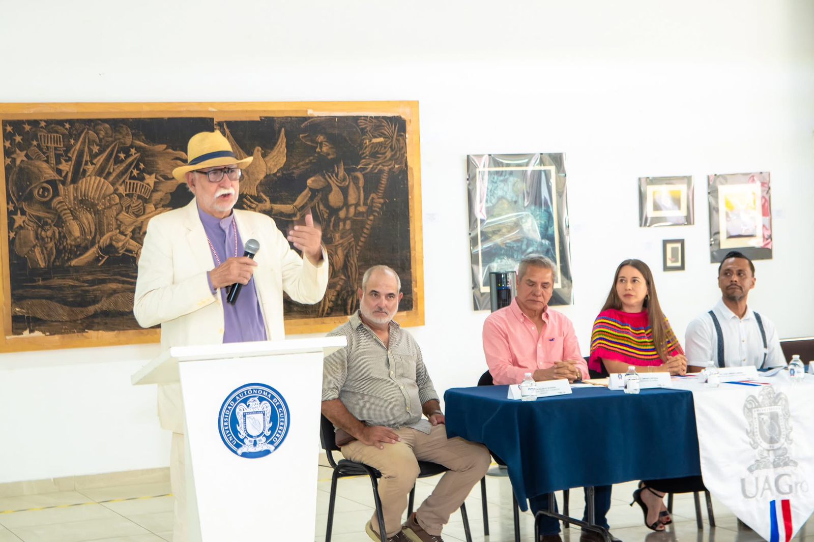 Hoy se inauguró la Exposición Internacional de Gráfica y Otras Creaciones: Impresión Arte, un homenaje al Taller Experimental de Gráfica de La Habana, en el Museo de Arte Contemporáneo UAGro “Javier Mariano”.